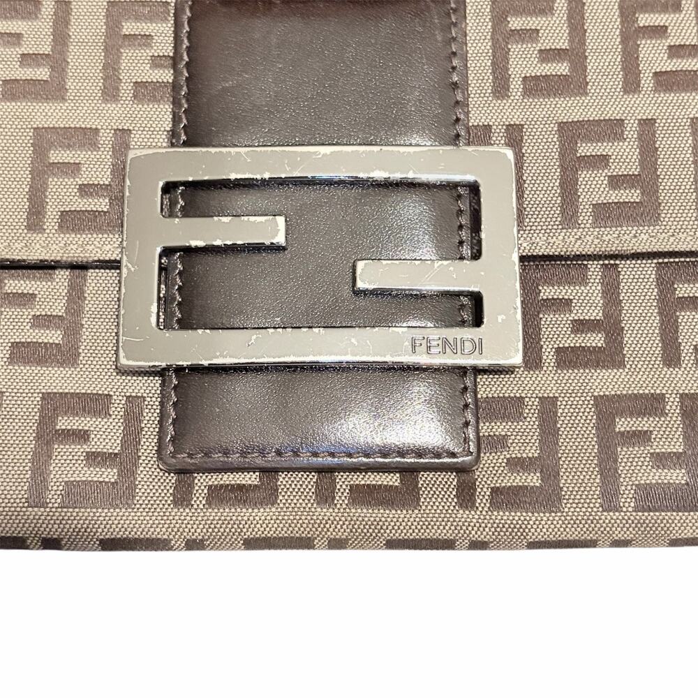 Fendi Zucca Canvas Leather Bifold Wallet | Brown FF Monogram - Picture 4 of 11